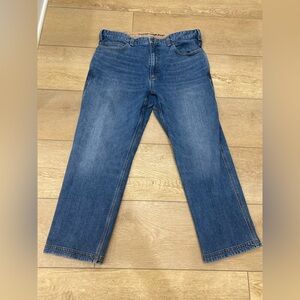 Duluth Trading Flex Ballroom Jeans Men’s 38x28 Medium Wash Relaxed Fit Denim